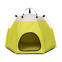 2021Portable Pet Kennel Outdoor Folding Dog House Pets Tent Dogs Cats Pet Cage Indoor Tent Outdoor Removable Fence Bed