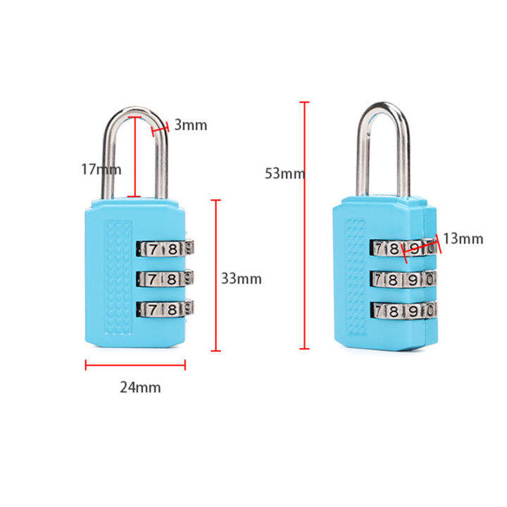 กุญแจรหัส3หลักกุญแจ-gembok-kata-sandi-รหัส-minilock-ล็อคกระเป๋าเป้สะพายหลังโลหะผสมสังกะสีกระเป๋าเดินทางรหัสผ่านผสม-gembok-kata-sandi-กระเป๋าเดินทางพกพาล็อคกระเป๋าเป้สะพายหลังอุปกรณ์เดินทางสไตล์ใหม่
