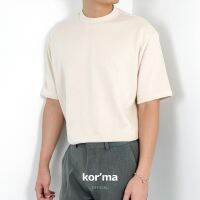 Korma Band Collar T-shirt｜小立領純色T恤