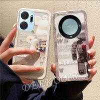 เคสโทรศัพท์ใหม่ Honor X9A X7A เคสโทรศัพท์มือถือฝาหลัง X7A การ์ตูนน่ารักหมีฝาหลังโปร่งใส TPU นิ่มเคส HONORX7A HONORX9A