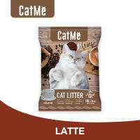 CatMe Latte 10L. ทรายแมว ทรายหินภูเขาไฟ กลิ่นลาเต้ หอมสดชื่น จับตัวเป็นก้อน บรรจุ 8 Kg. (10 ลิตร/ถุง)