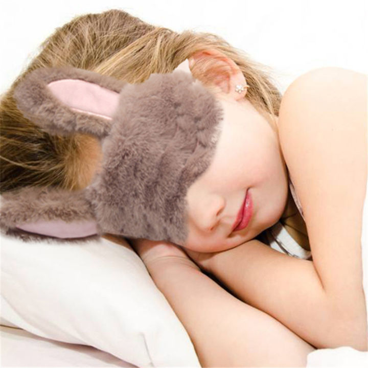 นอนหลับ-s-สำหรับผู้หญิงตุ๊กตาผ้าปิดตาเพื่อนอนหลับตากระต่ายนอนหลับน่ารัก