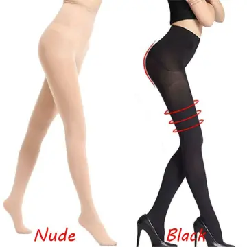 1pc Women's Plus Size 15d Black Pantyhose Basic Stockings