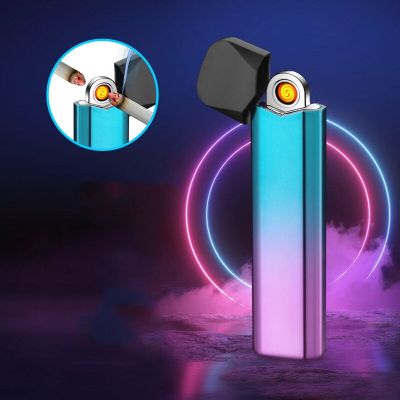 ZZOOI New Metal Silent Windproof Tungsten Ignition Lighter TYPE-C Interface Charging Personality Creative Electronic Lighter