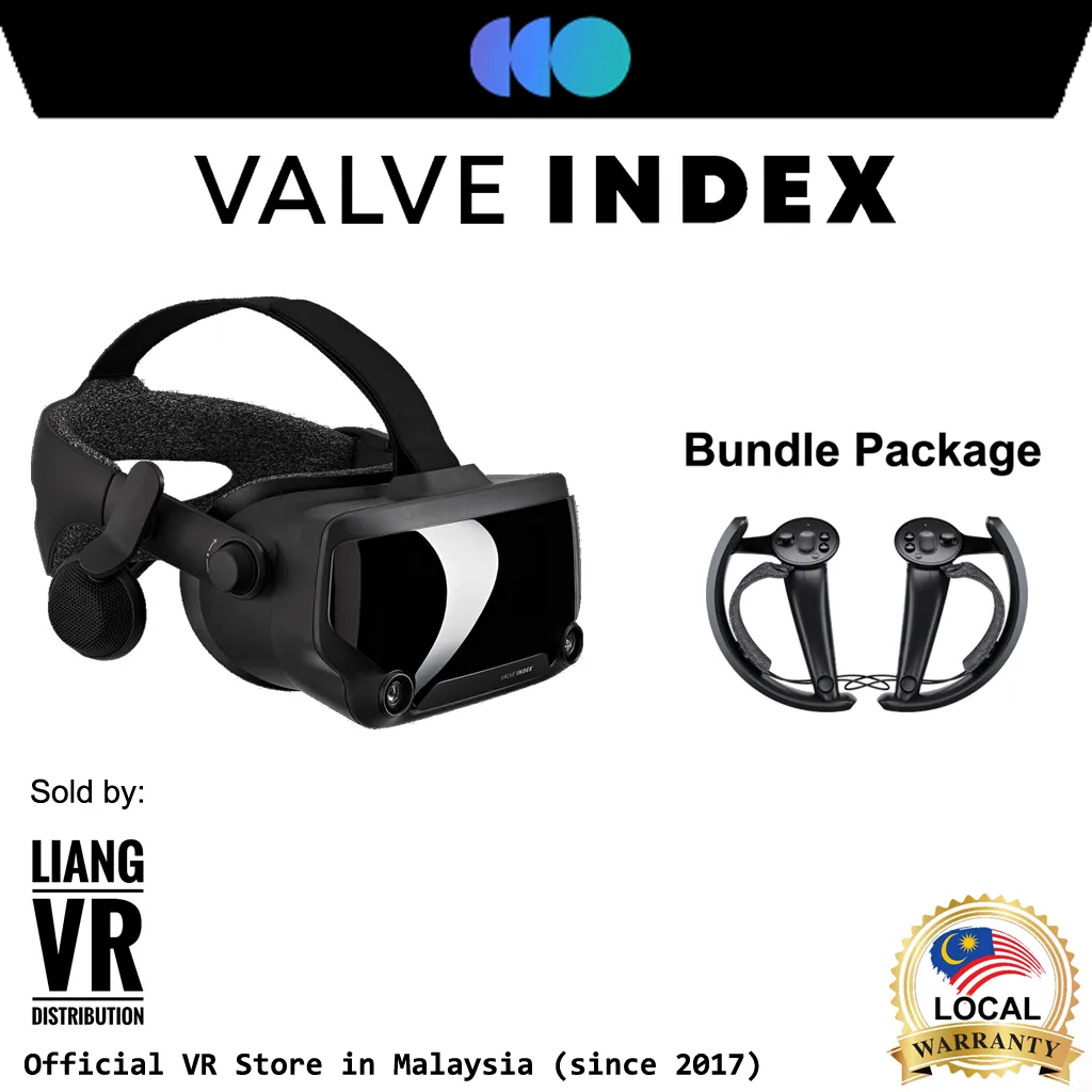 Index VR Headset | Bundle with Valve Index Controller, Vive Controller, SteamVR Base Station