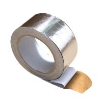 Westspark 1x 2" Reinforced Self-Adhesive Silver Heat Reflective Tape  Fiber-Glass Aluminum Foil Tape  Heat Jacketing Insulation Adhesives Tape