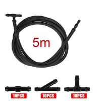 5M Windshield Wiper Tube T/Y/I Type Splitter Windshield Washer Hose Connector Automotive Car Wiper Blade Pipe Windshield Jet