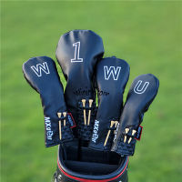 Golf Woods Headcovers สำหรับ Driver Fairway UT Clubs Set Heads PU Leather Unisex Simple Golf Head Cover