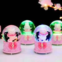 Creative New Animal Cute Pet Mini Crystal Ball 45# With Light Small Water Ball Desktop Decoration Gift Decoration