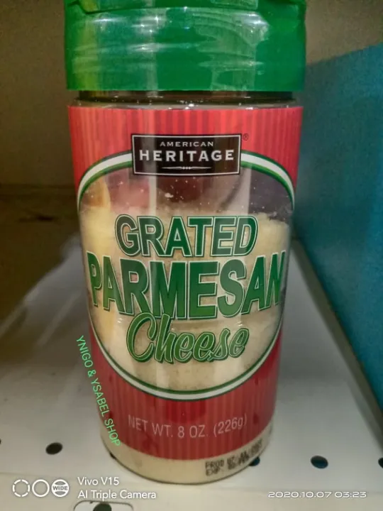 AMERICAN HERITAGE GRATED PARMESAN CHEESE 226GRAMS Lazada PH