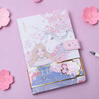 Lovely 36K Notebook Cartoon Diary Planner Colored Gold Foil Princess Girl Stationery Writing Diary Birthday Gift