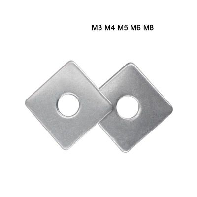 M3/M4/M5-M16 304 Stainless Steel Kualitas Tinggi Persegi Gasket Square Pad Datar Persegi Mesin Cuci dinding Tirai dengan Persegi Pad