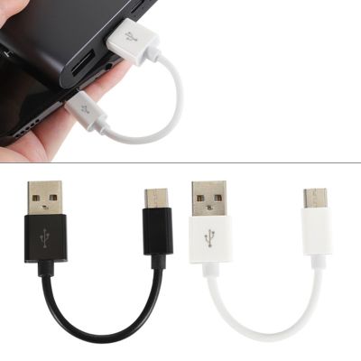 Kabel USB Mikro Tipe C Pengisian Daya Cepat Pendek 10Cm untuk Telepon Kabel Data USB Kabel Adaptor USB