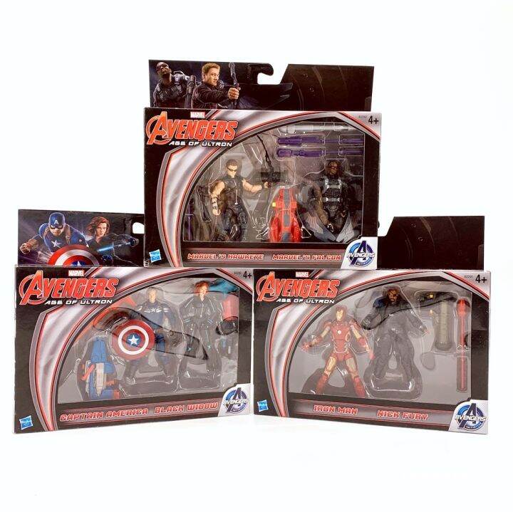 hasbro-มหัศจรรย์เวนเจอร์สอายุของ-ultron-กัปตันอเมริกาแม่ม่ายดำ-i-ron-man-นิคโกรธ-เหยี่ยวรุ่นอะนิเมะตัวเลขเก็บ