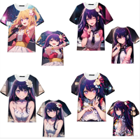 AM Oshi no Ko Anime Tshirt Short Sleeve Top Cosplay Ai Hoshino Ruby 3D Shirt Women Girl Fashion Casual Plus Size Tee MA