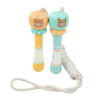 Cute Wooden Handle Animals jumping rope Skipping Rope Children