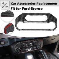 Rhyming Fit For Ford Bronco 2021 2022 2/4 Door Central Air Conditioner Switch Panel Trim Cover Plate Sticker Car Accessories