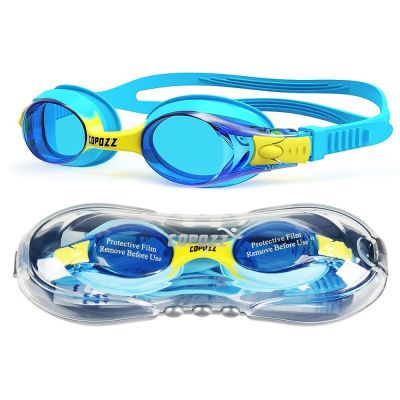 Copozz แว่นตาว่ายน้ำสำหรับเด็กเลนส์สีมืออาชีพกันน้ำกันหมอกยูวีแว่นตาสำหรับเด็กแว่นตาแว่นตาว่ายน้ำกาฟาสนาตา
