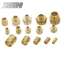 Brass Tube Pneumatic Fitting 1/8 1/4 3/8 1/2 3/4 1 BSP Male X Male Change Hex Nipple Pipe Connector Adapter Coupler