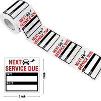 100-300pcs/roll Oil Change Maintenance Service Reminder Stickers Window Sticker Adhesive Labels Car Sticker  "NEXT SERVICE DUE" Wall Stickers Decals