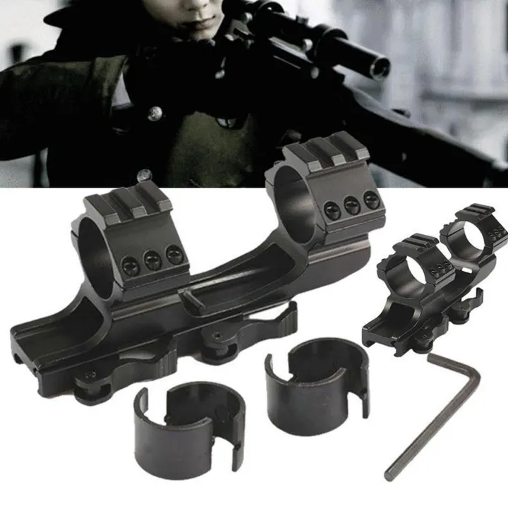 Quick Release Optic Scope Mount 25.4mm30mm Dual Rings Cantilever Weaver