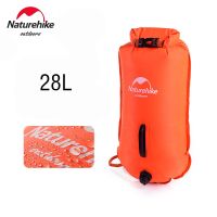 Naturehike 28L Waterproof Bag Inflatable Swimming Bag Double Balloon Swim Buoy Dry Bag Trekking Storage Bag Waterproof Beach Bag