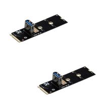 2Pcs NGFF M.2 To USB3.0 PCI Express Converter Adapter Graphics CardExtender M2 To PCI-E PCIe Transfer Mining Riser