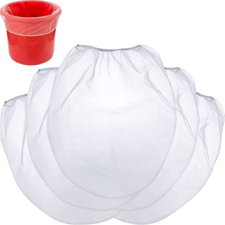 25-pcs-5-gallon-elastic-top-paint-strainer-bags-white-fine-mesh-bag-paint-filter-bag-for-hydroponics-painting-gardening