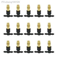 15-250Pcs Micro Drip Irrigation Misting Brass Nozzle Garden Spray Cooling Parts Copper Sprinkler with Thread Barb Tee Connector