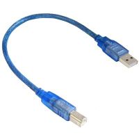 NEW 1pcs Blue 0.3m 1ft USB 2.0  Print  Male A  to B  Printer Cord Wire Cable Wires  Leads Adapters