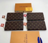 สตางค์  10/2405 Hi Genuine leather หนังแท้ wallet สวยมาก  คุณภาพดี  สพาย bag กระเป๋า unisek กระเป๋าพับยาว