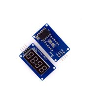 TM1637 โมดูลจอแสดงผล LED Tube สําหรับ Arduino 7 Segment 4-bits 0.36 นิ้วนาฬิกา RED Anode Digital Tube 4 Serial Driver Board