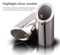 75mm 2pcs For BMW 5 Series F10 F11 F18 F07 E39 E60 E34 E61 520i 525i 528i 530i 535d 535i Car Exhaust Muffler Tip Stainless Steel