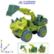 Xe cẩu, xe múc khủng long đồ chơi cho trẻ em chất lượng nhựa ABS an toàn