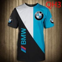 T SHIRT - BMW Iconic Printed T-shirt Short Sleeves for Men and Women Casual Summer Quick Dry Short Sleeves Tops  - TSHIRT