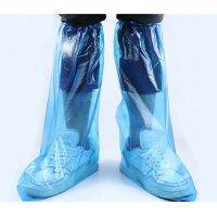 1Pairs Waterproof Thick Plastic Disposable Rain Shoe Covers High-Top Anti-Slip for Women Men Waterproof Non-slip Boots Overshoes Rain Boots