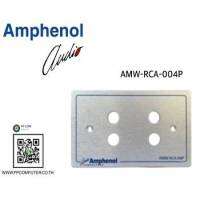 Amphenol AMW-RCA-004P หน้ากากอลูมิเนียม 4 ช่อง