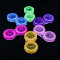 1pcs Pocket Mini Contact Lens Case Travel Kit Container Cute portable Contact Lens Case 6 species Colors Randomly Sent