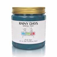 Chalk Paint ,Rainy Days Mineral Paint ( Midnight Seoul) -สีทาเฟอนิเจอร์- สำหรับงาน DIY  -วินเทจ-ปกปิดดี ไม่มีกลิ่น ใช้งานง่าย ชนิดทา