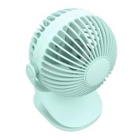 720° 3 Speed Adjustable Desktop Baby Stroller Office Table Mini Clip Fan USB Charging 1200MAh Portable Fans