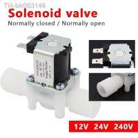 ¤ 1PC Plastic 12V 24V 220V Electric Magnetic Water Control Valve Solenoid Valve Switch Normally Closed 1/2 39; 39;