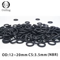 50PCS/lot Rubber NBR O-Ring CS3.5mm OD12/13/14/15/17/16/18/19/20mm O Gasket Washer 【hot】