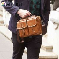 【CC】 Messenger Leather Business Handbags Men Color Shoulder Crossbody Fashion