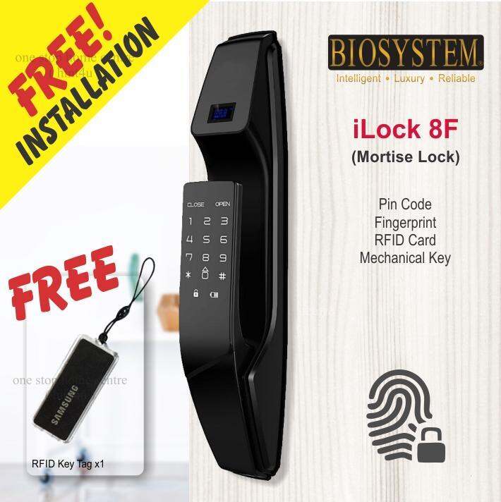 BIOSYSTEM iLock 8F Fingerprint Digital Security Door Lock (FREE Samsung