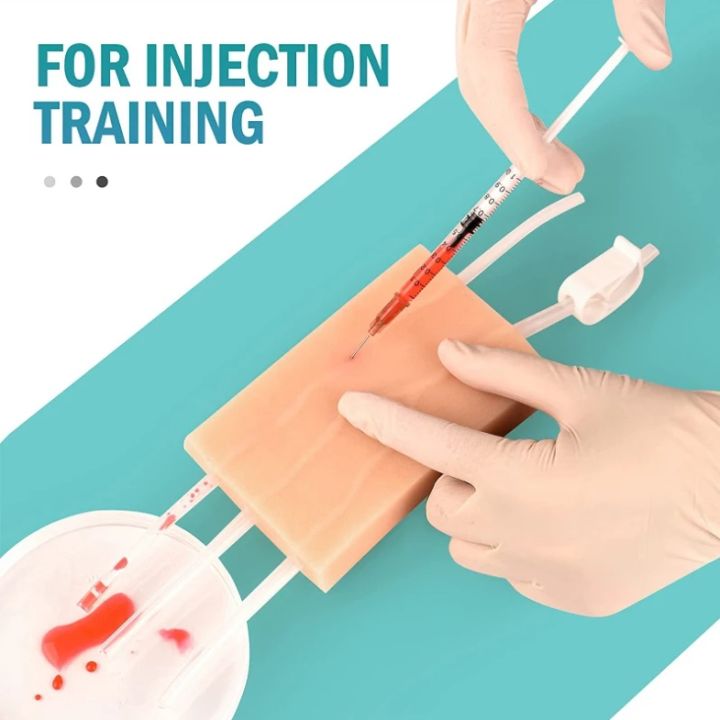 y-tube-intravenous-injection-practice-model-skin-injection-training-pad-silicone-practice-pad-medical-teaching-mold