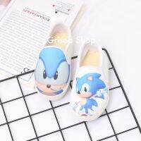 22 23 24 25 26 27 28 29 30 Canvas Sonic the Hedgehog Pattern Slip On Shoes for Kids