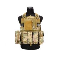 การล่าสัตว์ยุทธวิธี Molle เสื้อกั๊ก RRV พร้อมกระเป๋านิตยสาร EDC Pack อุปกรณ์เสริม