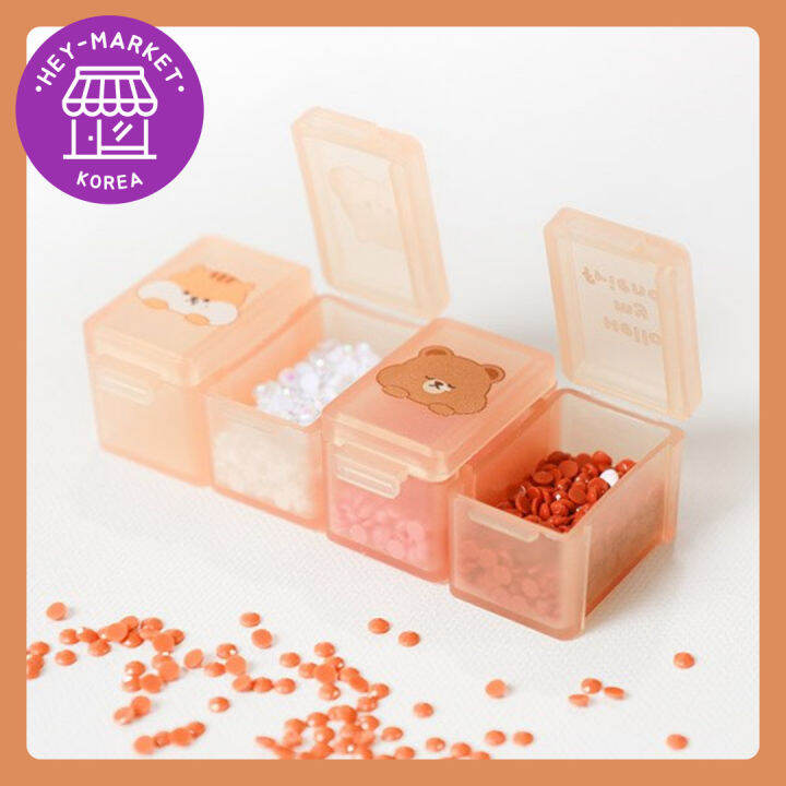 [DAISO KOREA] Friends with plump cheeks series Mini Storage 8P Organizer / Desk Organizer / Mini