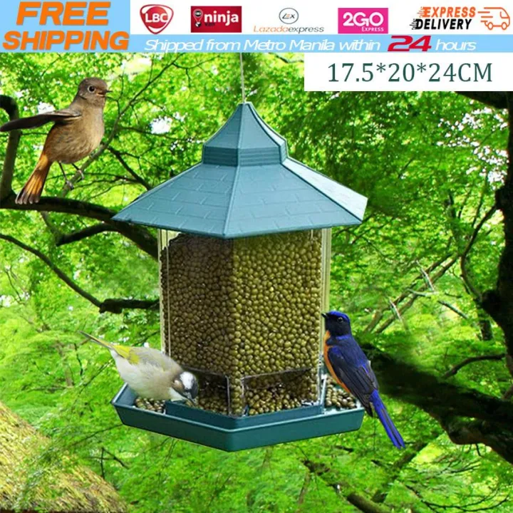 Waterproof Wild Bird Hanging Feeder Outdoor Bird feeders food container