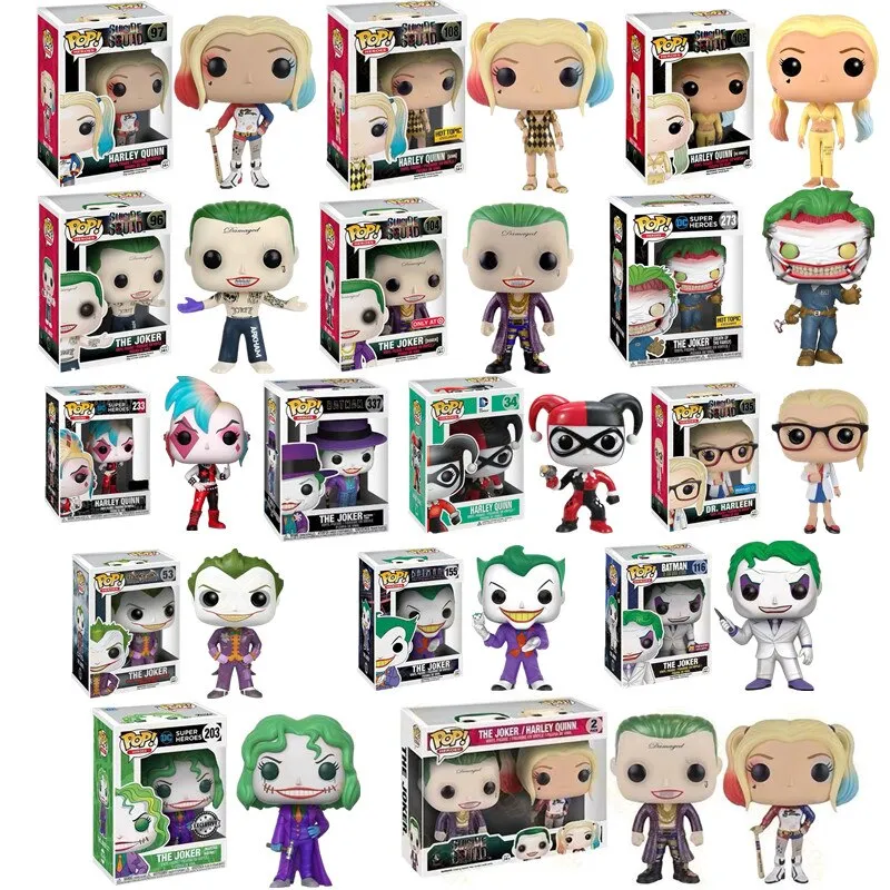 Arkham Asylum Suicide Squad Punk Clown The Joker HARLEY QUINN Búp Bê Vinyl  Mô Hình Hành Động Bộ Sưu Tập Mô Hình PVC Đồ Chơi Quà Tặng 